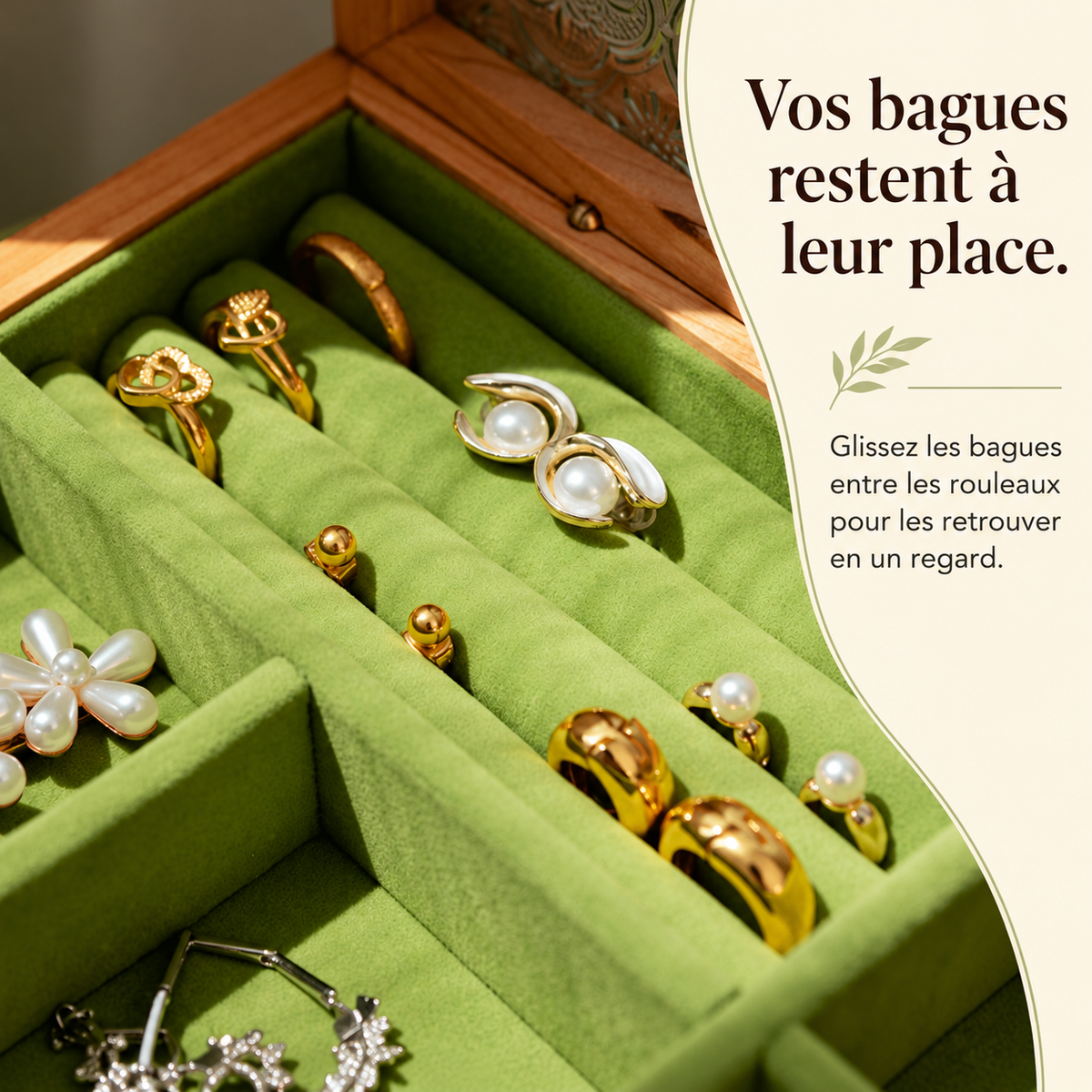 Petite boîte à bijoux en noyer et cerisier – Format compact
