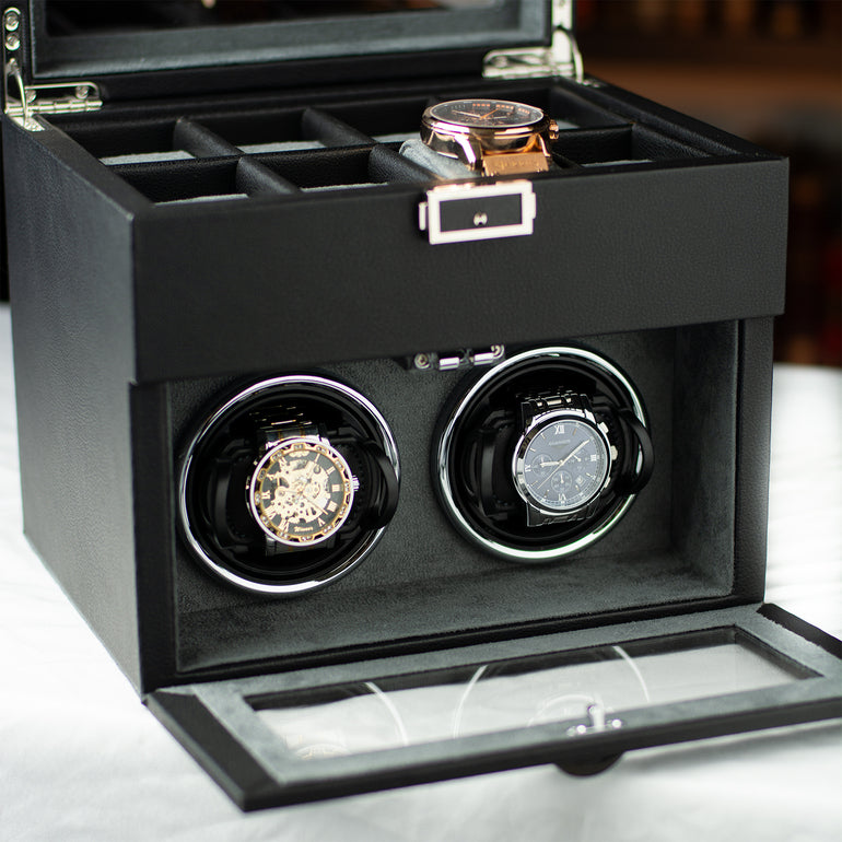 Remontoir — Coffret Garde Temps — Maison Kidora · Vue du modèle et de ses compartiments