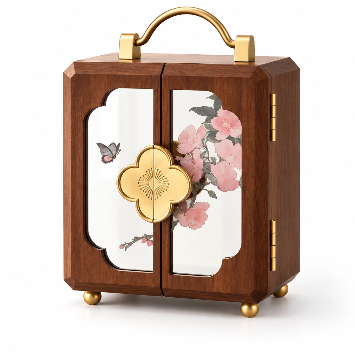 Cabinet à Bijoux en Bois — Maison Kidora · Vue sur fond blanc