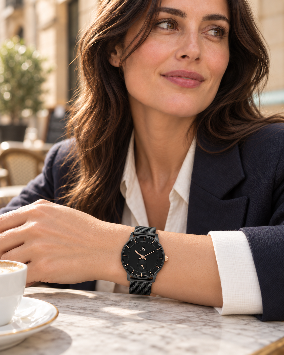 Minimes Charcoal — Maison Kidora · Photo au poignet