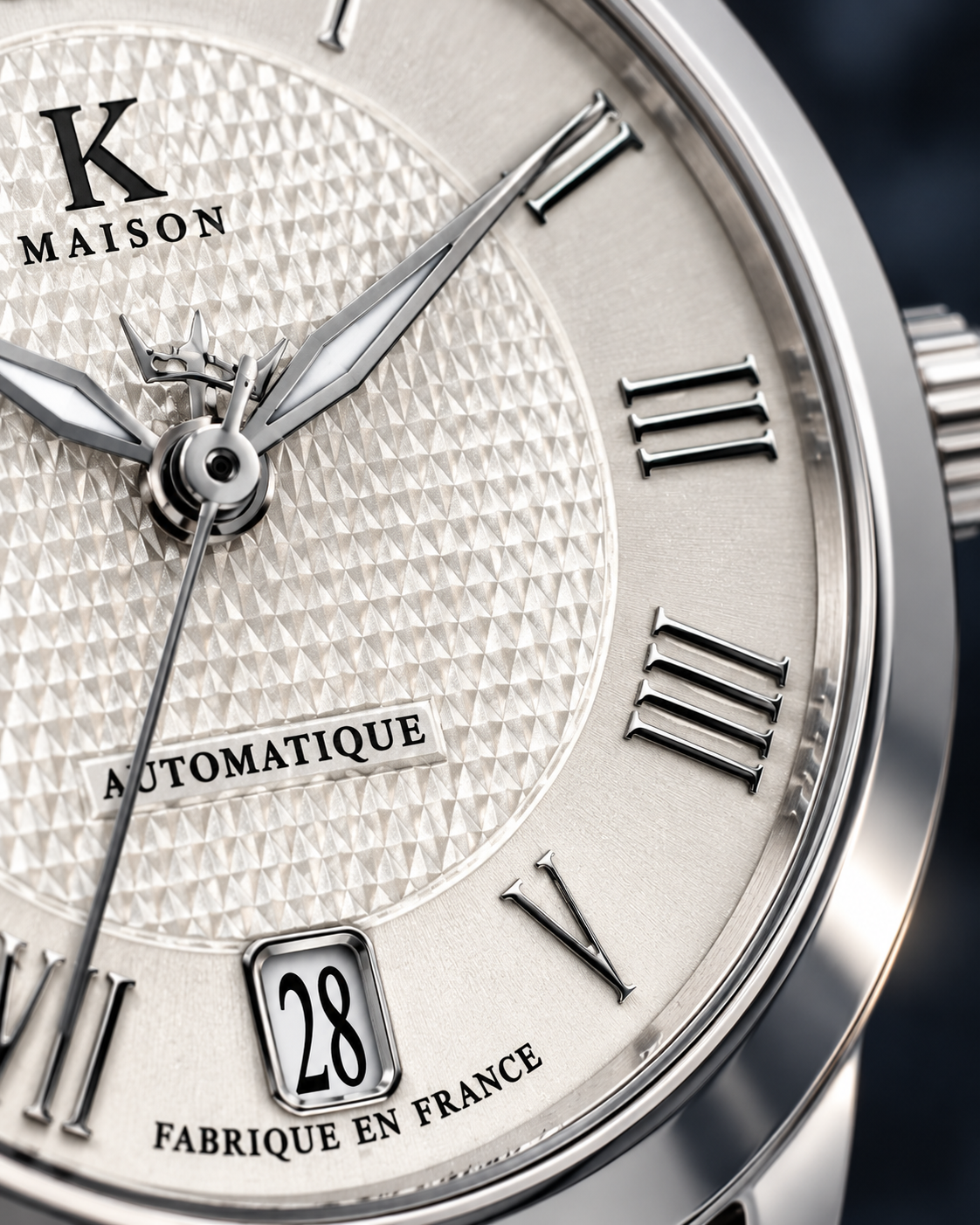 LA BOISSIERE SILVER — Maison Kidora · Gros plan du cadran