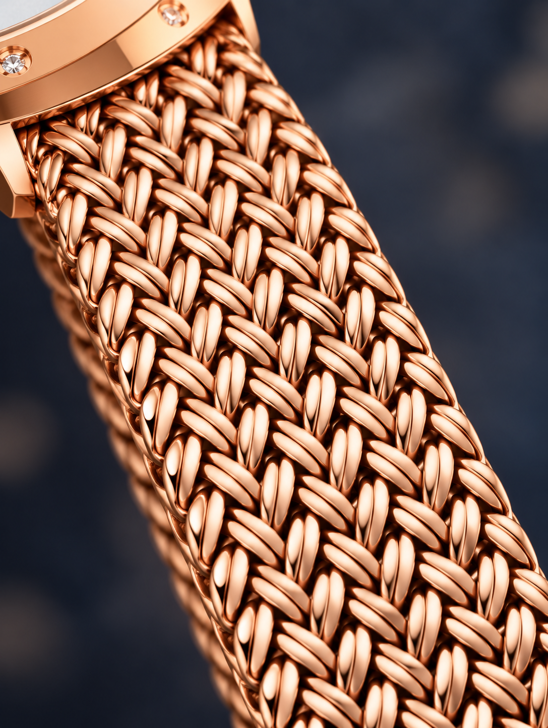 ROMANTIQUE Rose Gold — Maison Kidora · Gros plan du bracelet