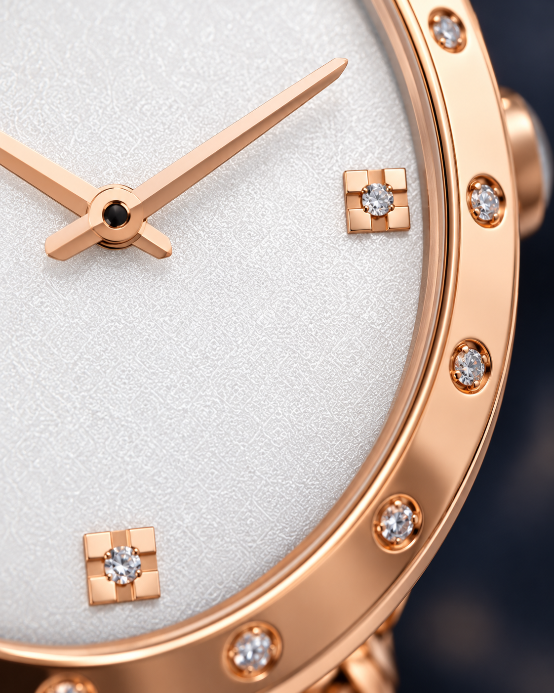 ROMANTIQUE Rose Gold — Maison Kidora · Gros plan du cadran