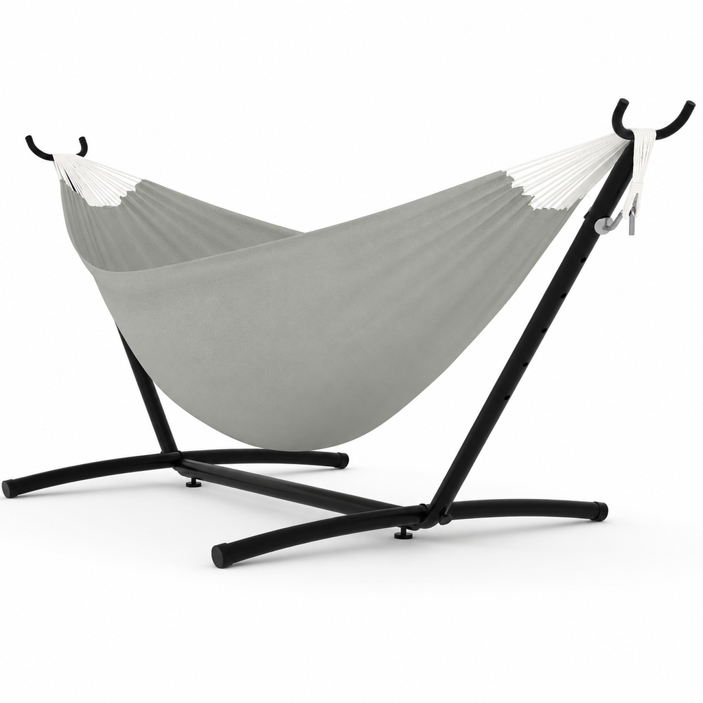 Hamac XXL Uni avec Structure – 1 Personne, Capacité 200 kg, Intérieur & Extérieur
