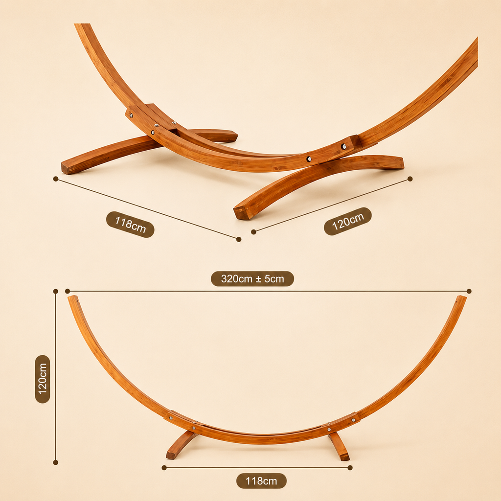 Hamac Arcadia avec Support en Bois
