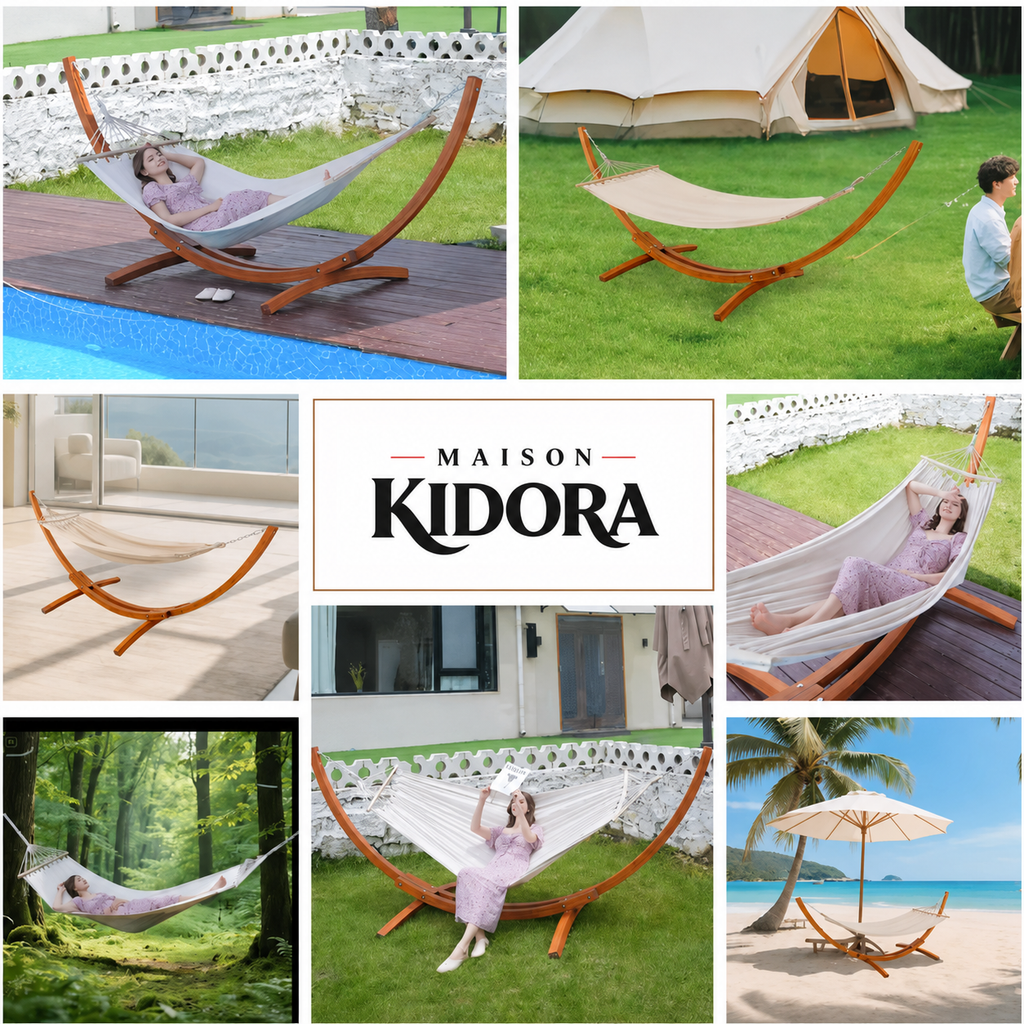Hamac Arcadia avec Support en Bois