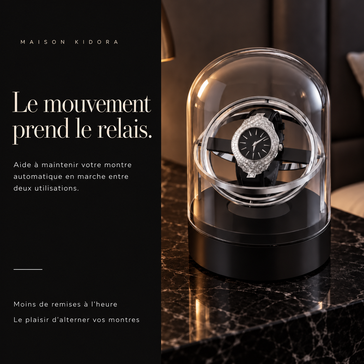 Remontoir gyroscopique pour montre automatique – Moonlight