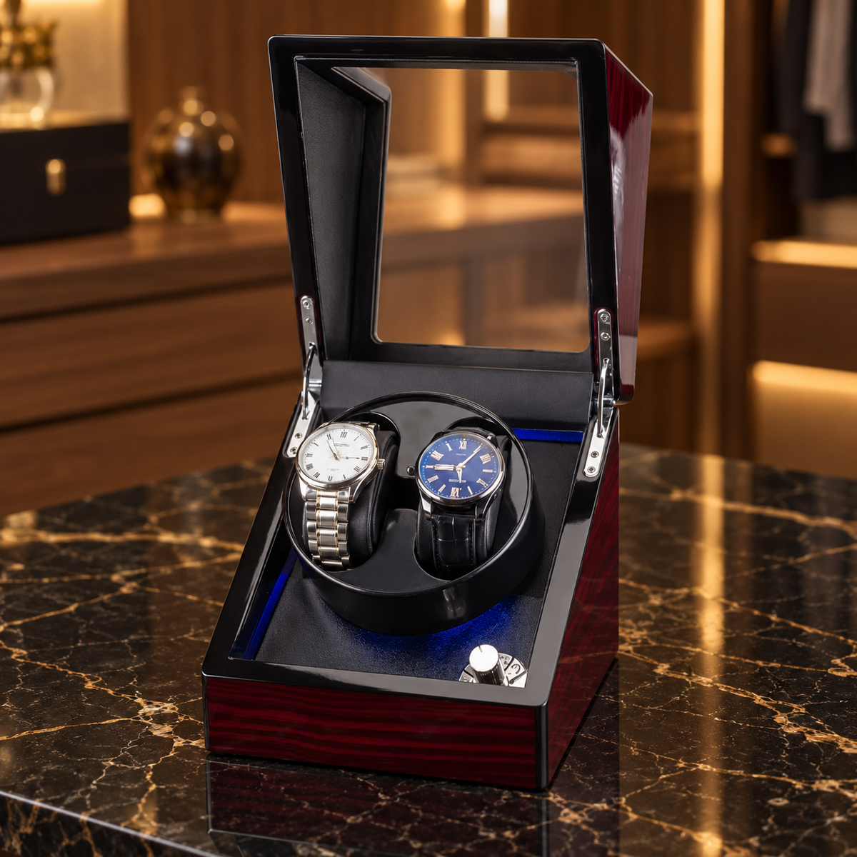 Remontoir pour 2 montres automatiques – Double Premium