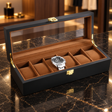 Boîte à montres en bois pour 6, 10 ou 12 montres