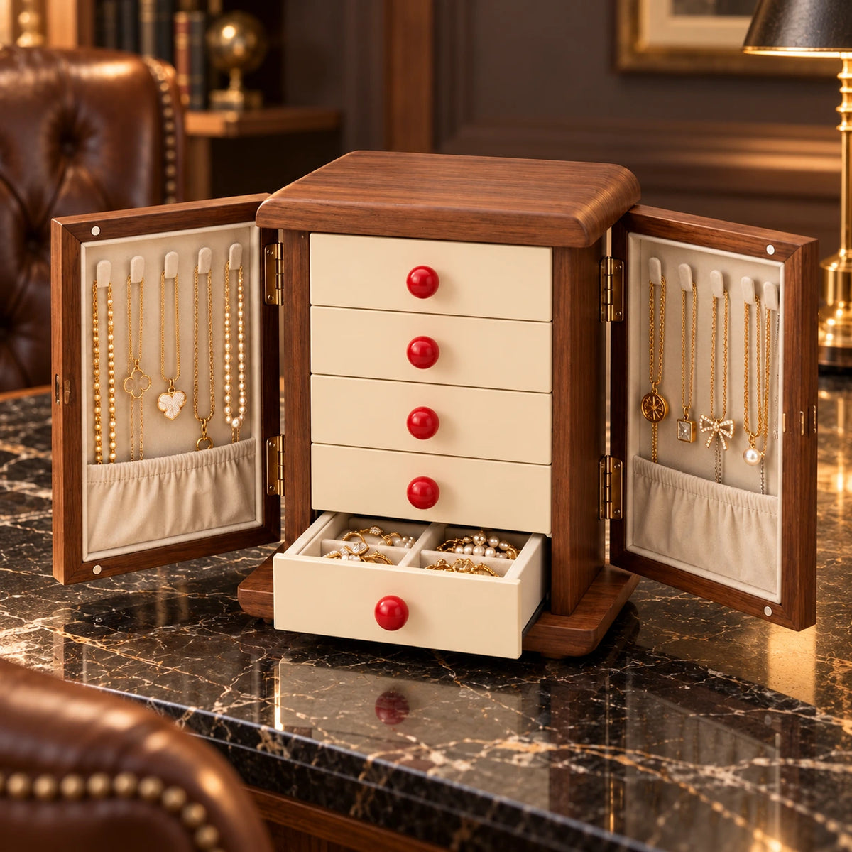 Boîte à Bijoux Régulatrice d'Humidité — Maison Kidora · Vue lifestyle