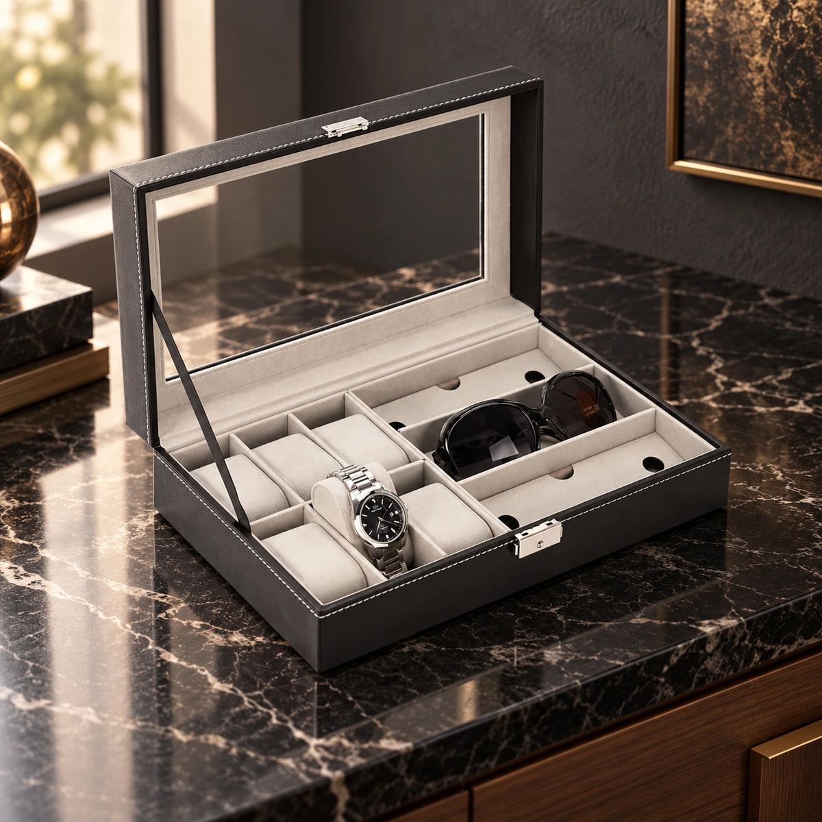 Boîte à Montres et Lunettes — Maison Kidora · Vue lifestyle