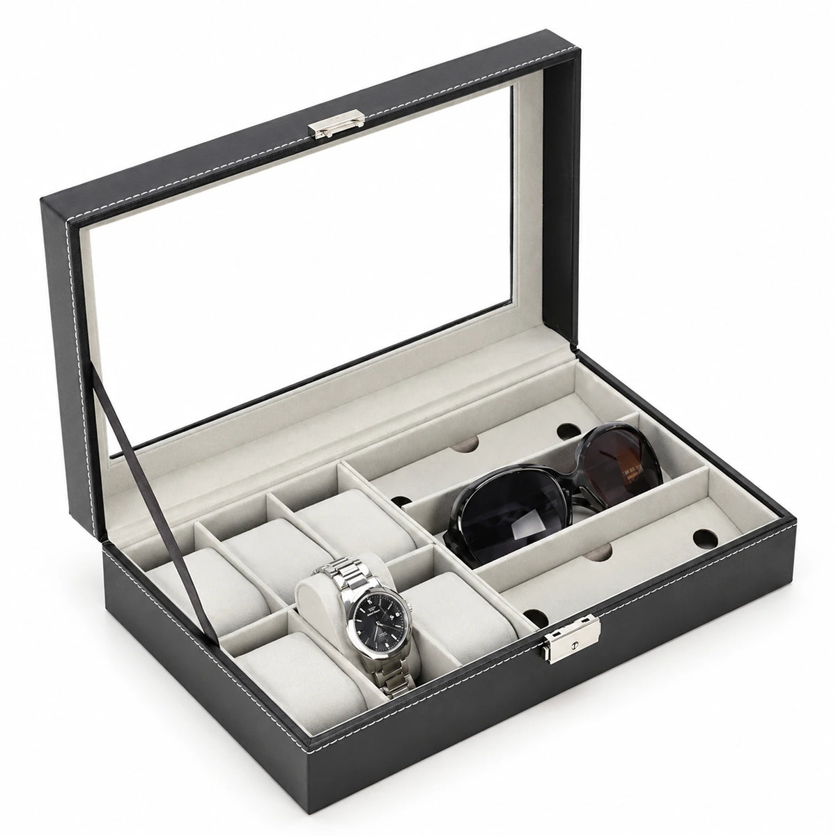Boîte à Montres et Lunettes — Maison Kidora · Vue sur fond blanc