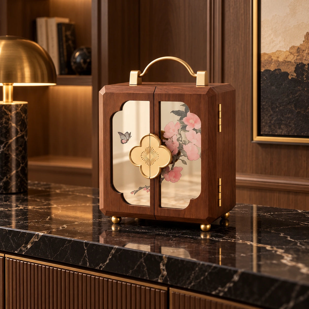 Cabinet à Bijoux en Bois — Maison Kidora · Vue lifestyle