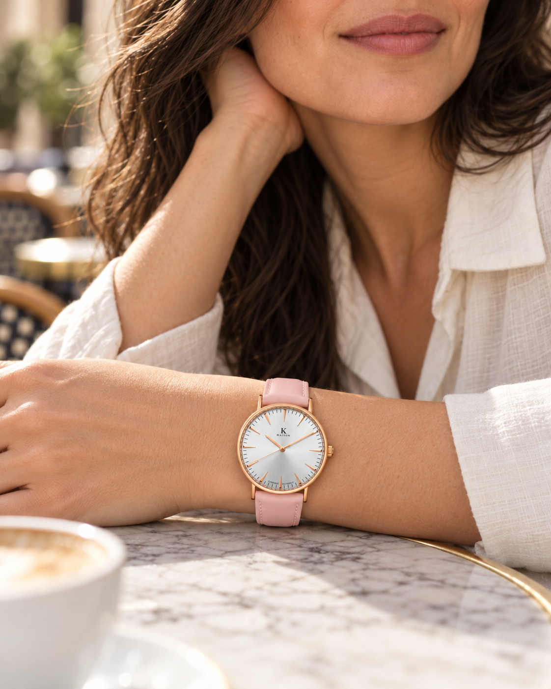 CHLOTILDE ROSE GOLD — Maison Kidora · Photo au poignet