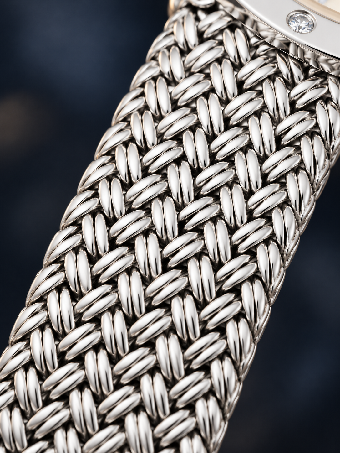 ROMANTIQUE Silver — Maison Kidora · Gros plan du bracelet