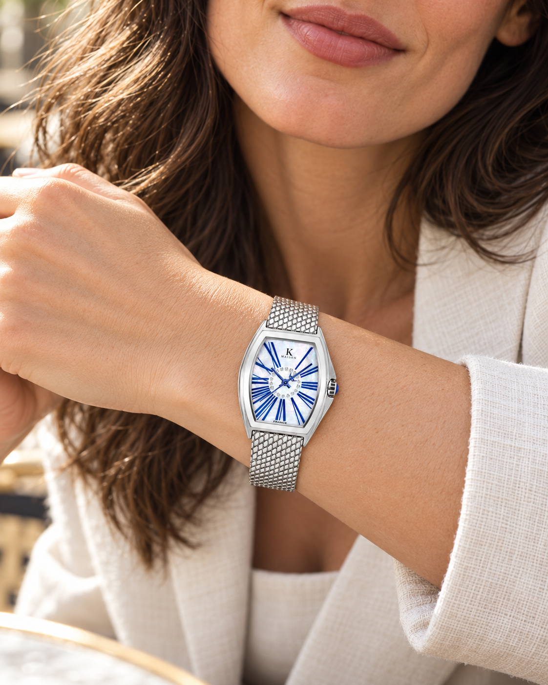 AUDACIEUSE SILVER — Maison Kidora · Photo au poignet