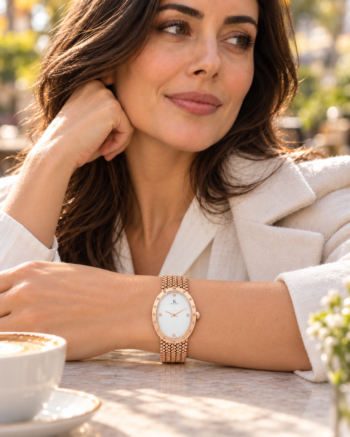 ROMANTIQUE Rose Gold — Maison Kidora · Photo au poignet