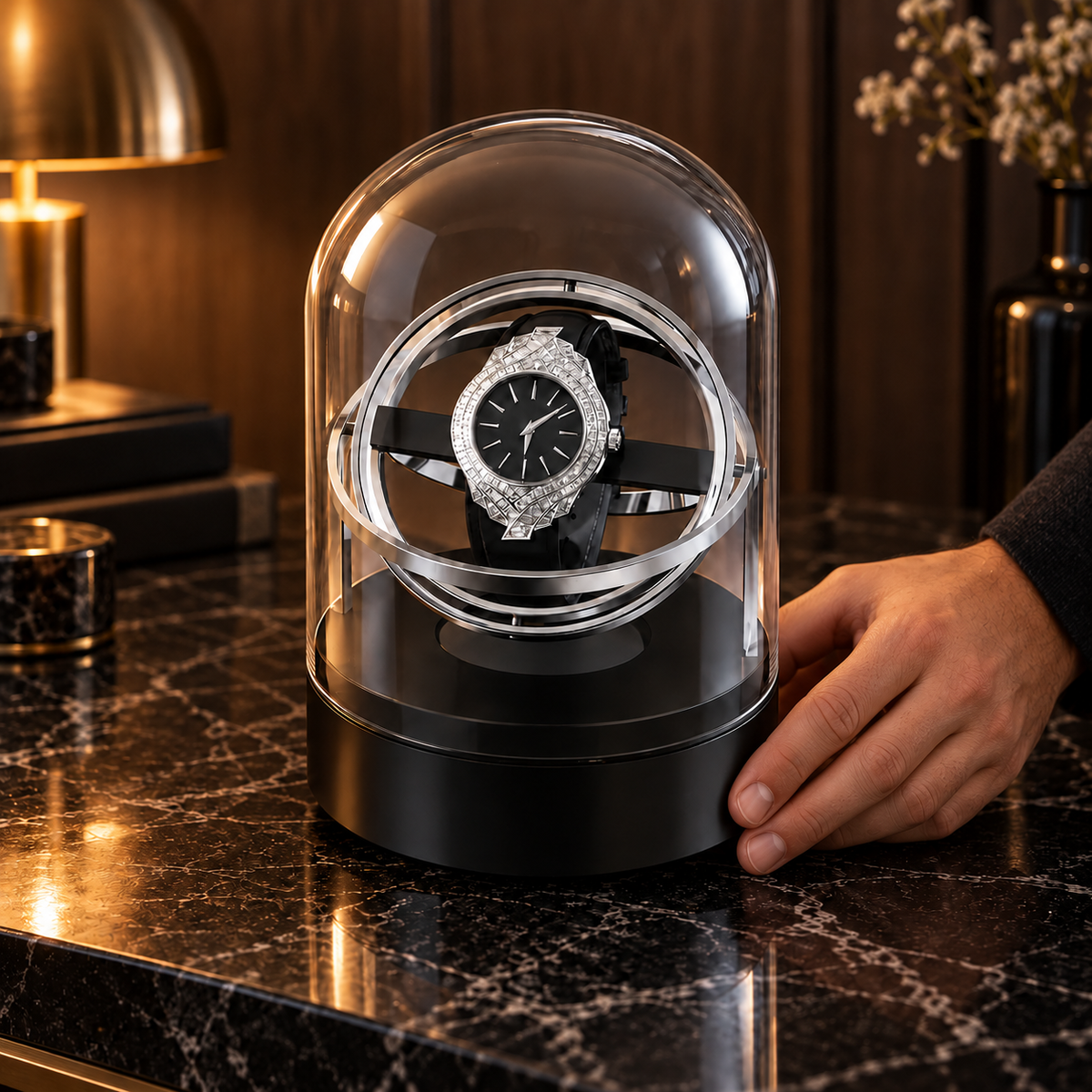 Remontoir gyroscopique pour montre automatique – Moonlight