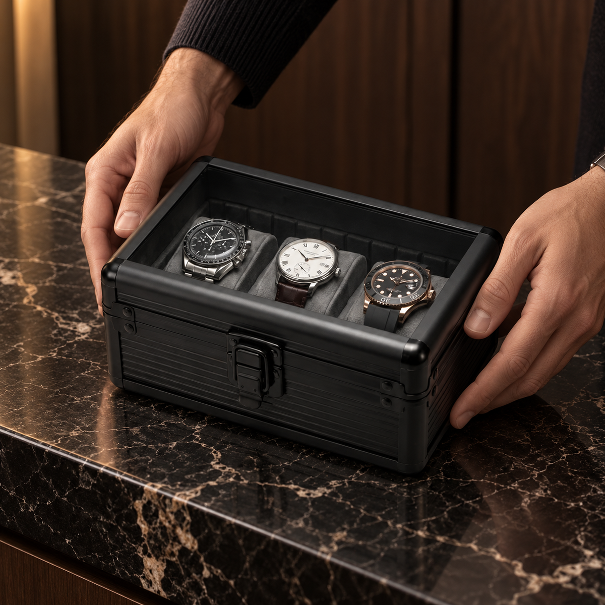Coffret de voyage pour 3 montres – Elite 3