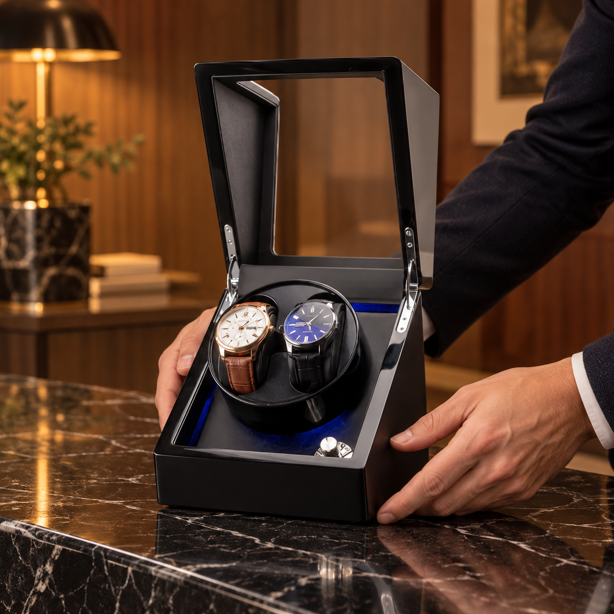 Remontoir pour 2 montres automatiques – Double Premium