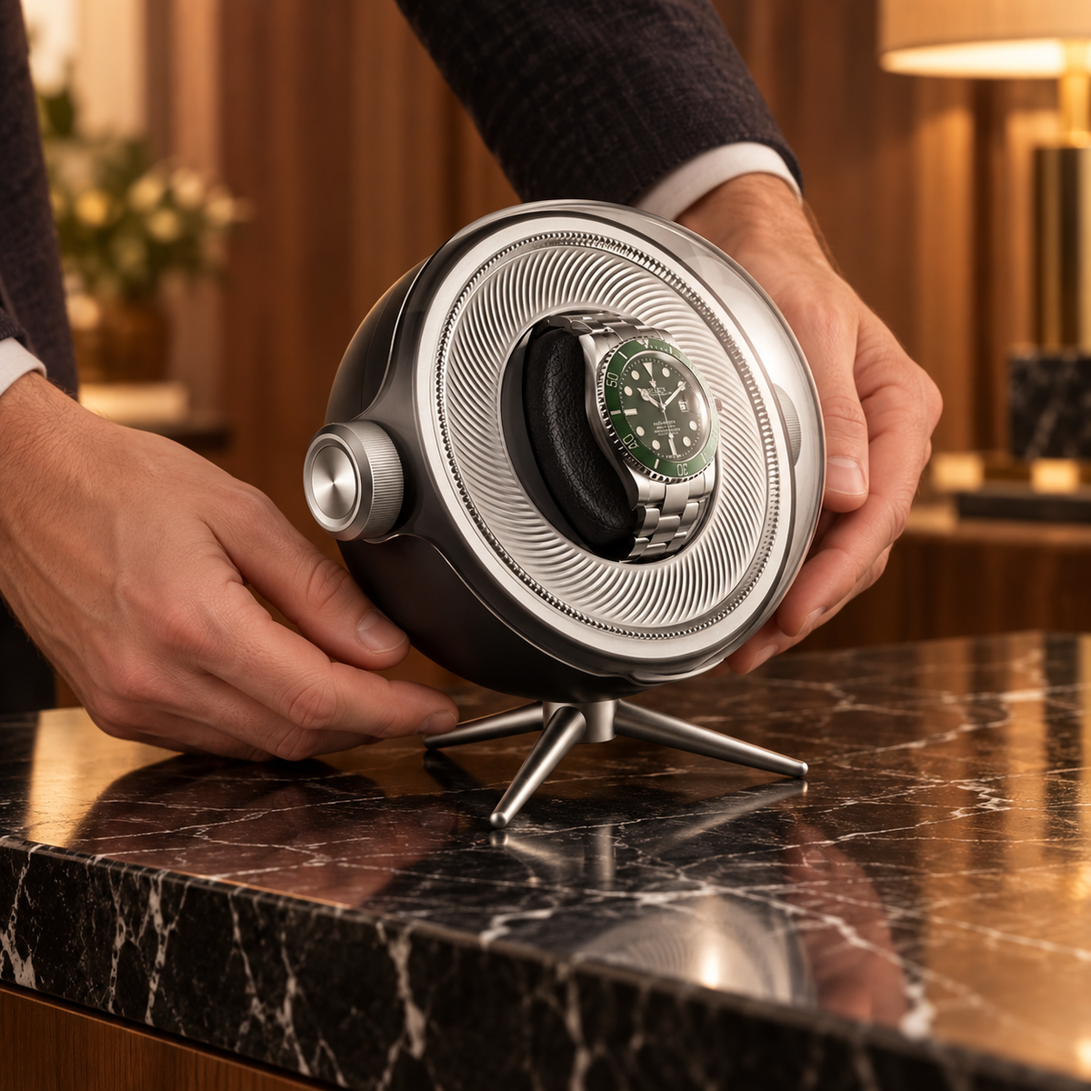 Remontoir pour montre automatique – Moon Edition